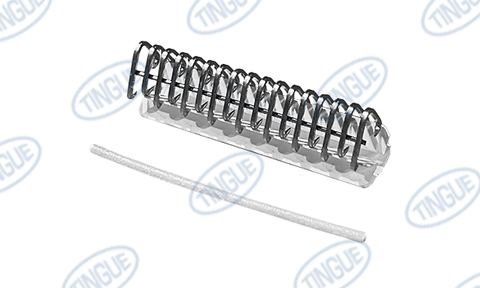 UCM36 UNIBAR HOOK, STAINLESS STEEL W/DURASTAINLESS PINS FOR 3" WIDE BELTS(100 CARDS & 50 PINS/BOX)