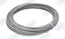 NYLON COVERED STEEL CABLE PIN FOR RS125 LACING - 100 FT/BOX
