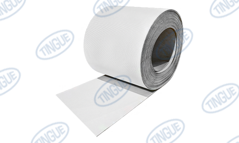 2-PLY WHITE GRID BELT - C/L 10" WIDE CUT BELT x CUSTOM LENGTH