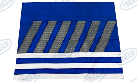 TINGUE KLEENING CLOTH - WITH OBLICAL STEEL WOOL CLEANING STRIPES FORTRADITIONAL CHEST - 122" WIDE