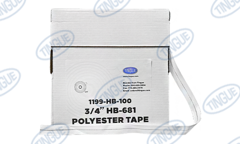 HB-681 POLYESTER TAPE 3/4" - 100 YARD ROLL- FULL CASE OF 24