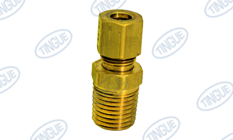 BRASS CONNECTOR, LINCOLN (FOR HP-LINCOLN-OILER-KIT, X1)