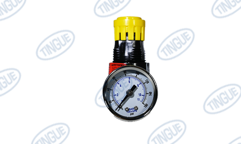 AIR REGULATOR AND PRESSURE GAUGE