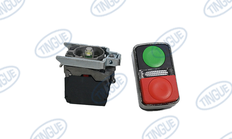 RED/GREEN ILLUMINATED PUSHBUTTON